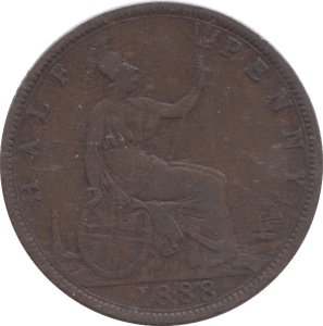 1888 HALFPENNY ( GF ) - HALFPENNY - Cambridgeshire Coins