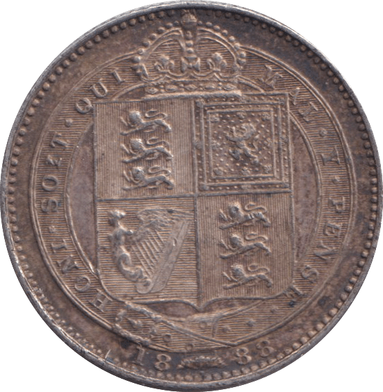 1888 SHILLING ( EF ) 1 - SHILLING - Cambridgeshire Coins