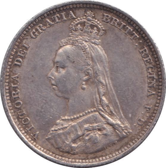 1888 SHILLING ( EF ) 1 - SHILLING - Cambridgeshire Coins