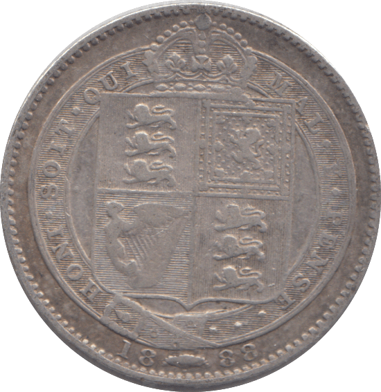 1888 SHILLING ( FINE ) - SHILLING - Cambridgeshire Coins