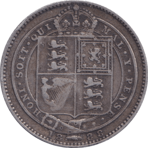 1888 SHILLING ( FINE ) - SHILLING - Cambridgeshire Coins