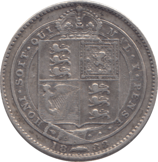 1888 SHILLING ( FINE ) - SHILLING - Cambridgeshire Coins