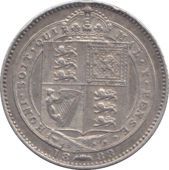 1888 SHILLING ( GF ) - SHILLING - Cambridgeshire Coins