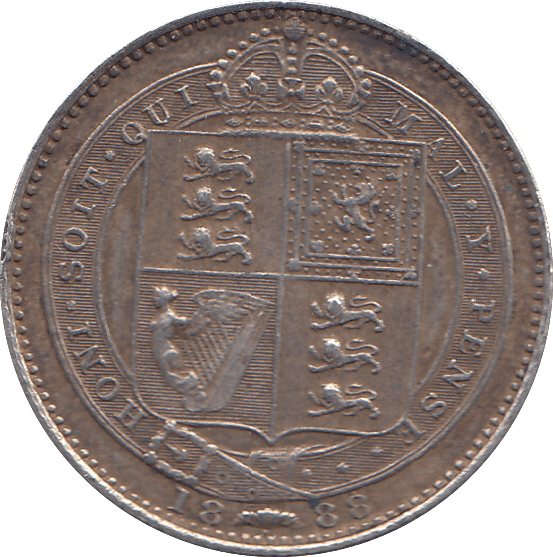 1888 SHILLING ( GVF ) - WORLD COINS - Cambridgeshire Coins