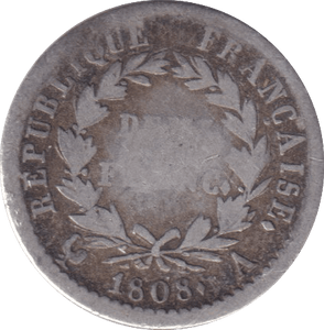 1888 SILVER 1/4 FRANC FRANCE - SILVER WORLD COINS - Cambridgeshire Coins