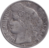 1888 SILVER 50 CENTS FRANCE - SILVER WORLD COINS - Cambridgeshire Coins