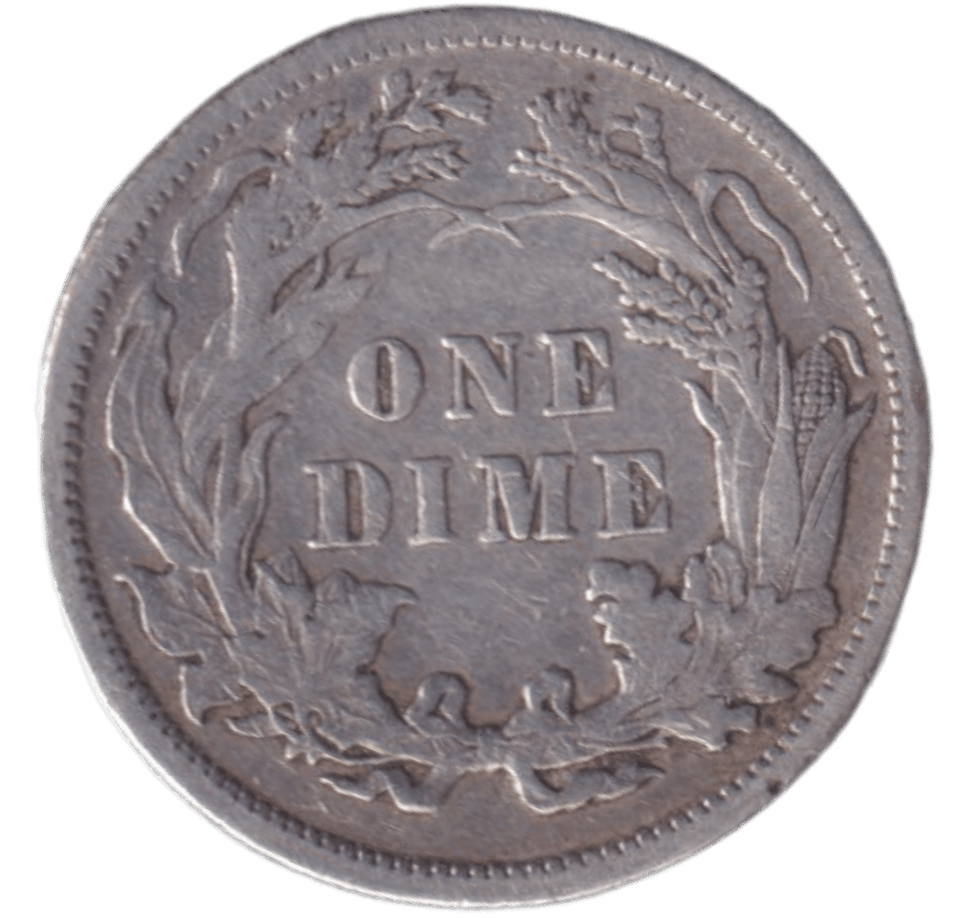 1888 SILVER DIME USA - SILVER WORLD COINS - Cambridgeshire Coins