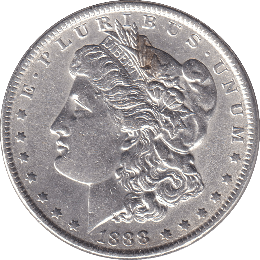 1888 SILVER MORGAN DOLLAR USA - SILVER WORLD COINS - Cambridgeshire Coins