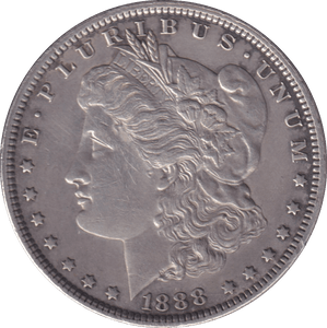 1888 SILVER MORGAN DOLLAR USA - SILVER WORLD COINS - Cambridgeshire Coins