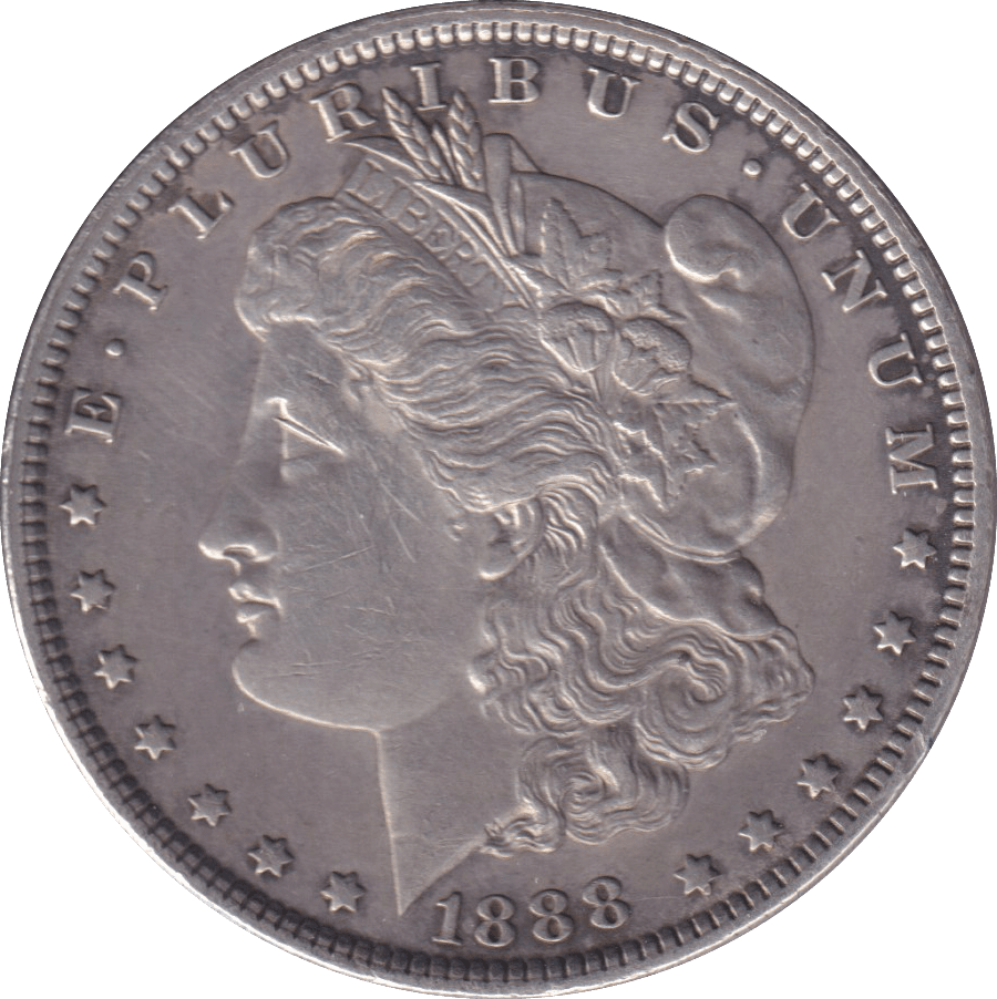 1888 SILVER MORGAN DOLLAR USA - SILVER WORLD COINS - Cambridgeshire Coins