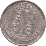 1888 SIXPENCE ( AUNC ) - Sixpence - Cambridgeshire Coins