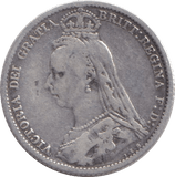 1888 SIXPENCE ( FINE ) - SIXPENCE - Cambridgeshire Coins
