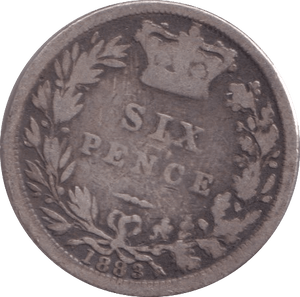 1888 SIXPENCE ( FINE ) - SIXPENCE - Cambridgeshire Coins