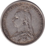 1888 SIXPENCE (GF) - SIXPENCE - Cambridgeshire Coins