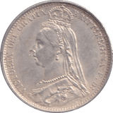 1888 SIXPENCE ( GVF ) - SIXPENCE - Cambridgeshire Coins