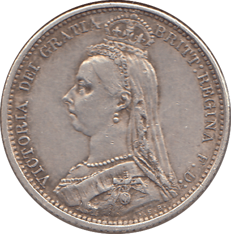 1888 SIXPENCE ( VF ) - SIXPENCE - Cambridgeshire Coins