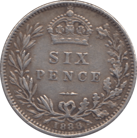 1888 SIXPENCE ( VF ) - Sixpence - Cambridgeshire Coins