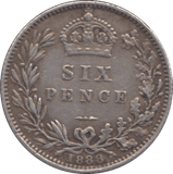 1888 SIXPENCE ( VF ) - Sixpence - Cambridgeshire Coins