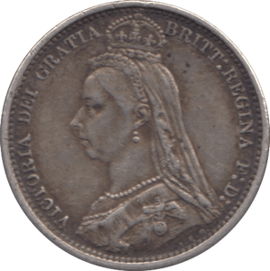 1888 SIXPENCE ( VF ) - Sixpence - Cambridgeshire Coins