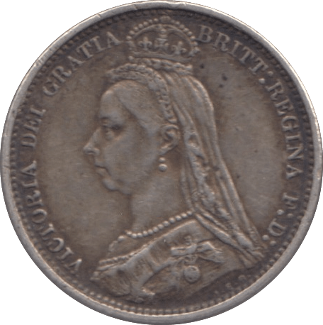 1888 SIXPENCE ( VF ) - Sixpence - Cambridgeshire Coins
