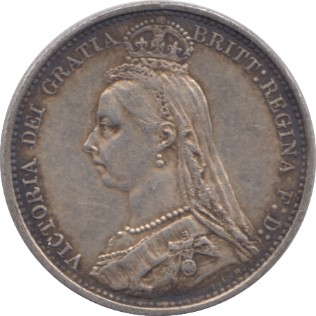 1888 SIXPENCE ( VF ) - SIXPENCE - Cambridgeshire Coins