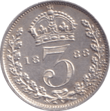1888 THREEPENCE ( UNC ) - Threepence - Cambridgeshire Coins