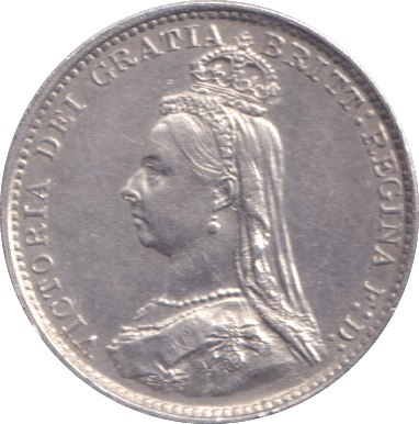 1888 THREEPENCE ( UNC ) - Threepence - Cambridgeshire Coins