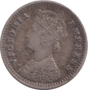 1888 TWO ANNAS INDIA - WORLD COINS - Cambridgeshire Coins