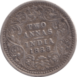 1888 TWO ANNAS INDIA - WORLD COINS - Cambridgeshire Coins