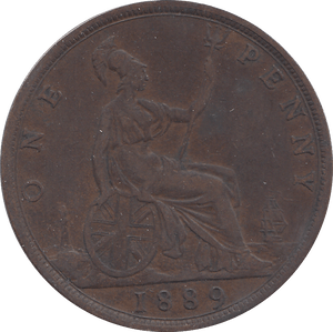 1889 1 PENNY ( VF ) - WORLD COINS - Cambridgeshire Coins