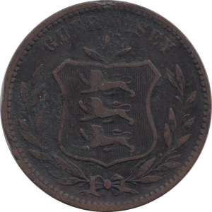 1889 8 DOUBLES GUERNSEY - WORLD COINS - Cambridgeshire Coins