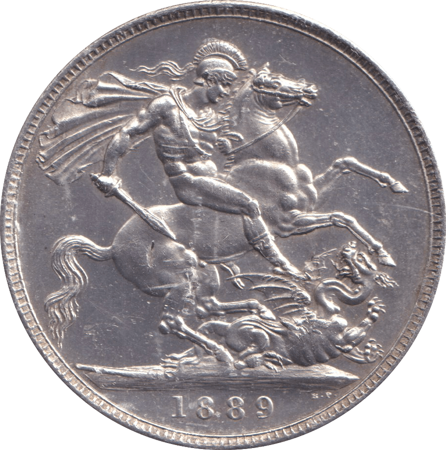 1889 CROWN 1 ( AUNC ) - CROWN - Cambridgeshire Coins