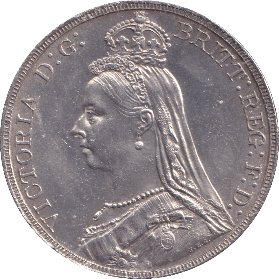 1889 CROWN 1 ( AUNC ) - CROWN - Cambridgeshire Coins