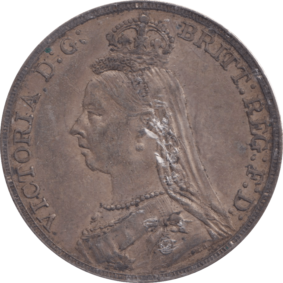 1889 CROWN 6 ( GVF ) - CROWN - Cambridgeshire Coins