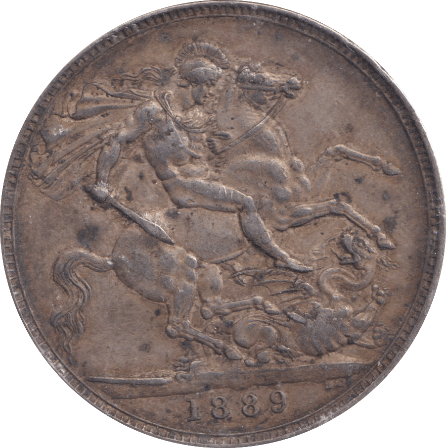 1889 CROWN 6 ( GVF ) - CROWN - Cambridgeshire Coins