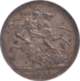 1889 CROWN 6 ( GVF ) - CROWN - Cambridgeshire Coins