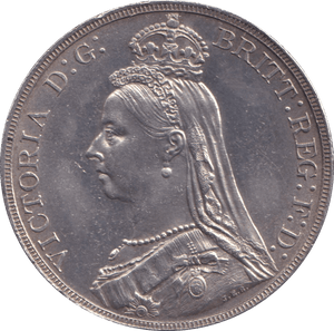 1889 CROWN ( AUNC ) CLEANED - CROWN - Cambridgeshire Coins