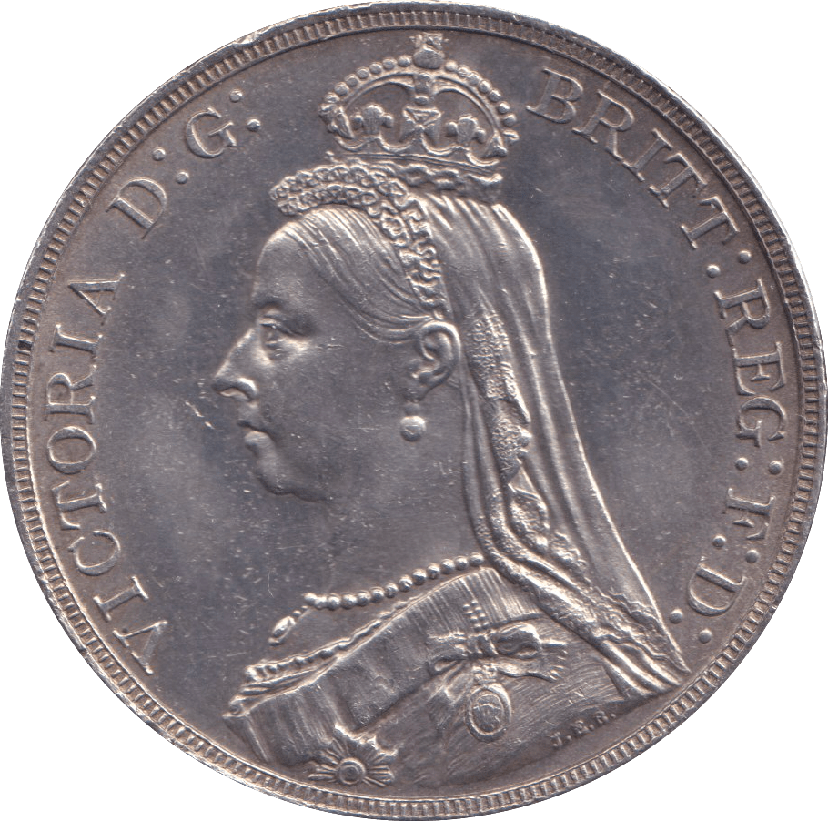 1889 CROWN ( AUNC ) CLEANED - CROWN - Cambridgeshire Coins