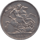 1889 CROWN ( AUNC ) - CROWN - Cambridgeshire Coins