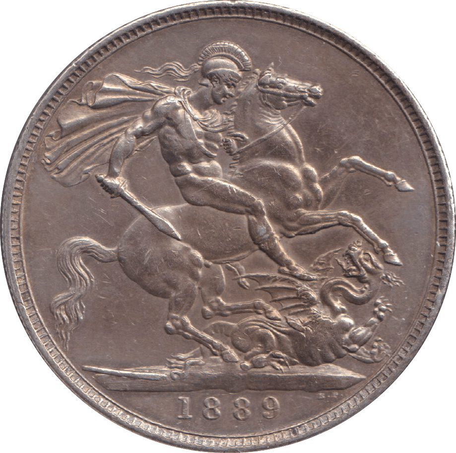 1889 CROWN ( AUNC ) - CROWN - Cambridgeshire Coins