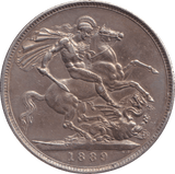 1889 CROWN ( AUNC ) - CROWN - Cambridgeshire Coins