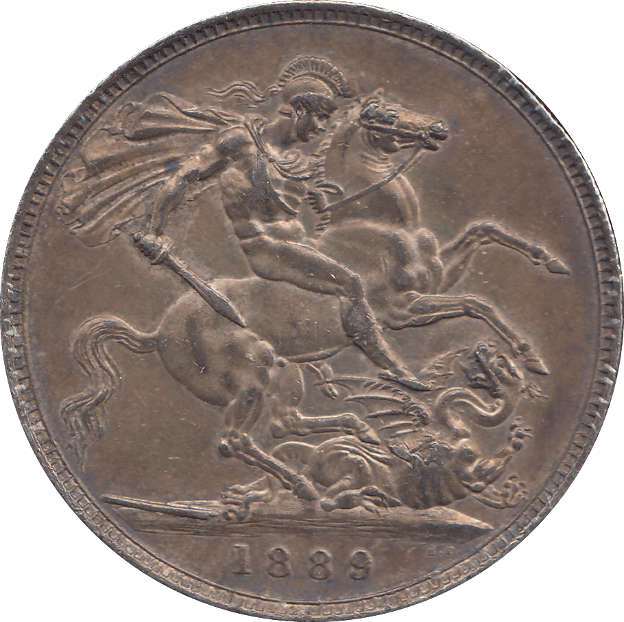 1889 CROWN ( AUNC ) - WORLD COINS - Cambridgeshire Coins