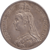 1889 CROWN ( EF ) - CROWN - Cambridgeshire Coins