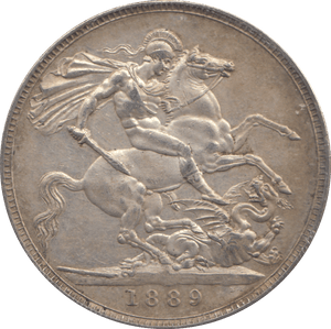 1889 CROWN ( EF ) - CROWN - Cambridgeshire Coins