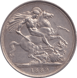 1889 CROWN ( EF ) - CROWN - Cambridgeshire Coins