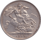 1889 CROWN ( EF ) - CROWN - Cambridgeshire Coins