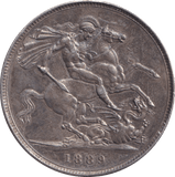 1889 CROWN ( EF ) - CROWN - Cambridgeshire Coins