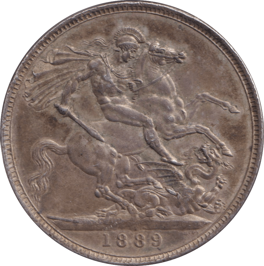 1889 CROWN ( EF ) - CROWN - Cambridgeshire Coins