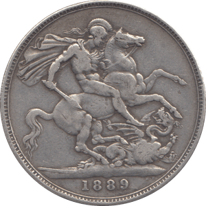 1889 CROWN ( F ) - CROWN - Cambridgeshire Coins