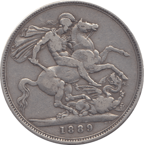 1889 CROWN ( F ) - CROWN - Cambridgeshire Coins